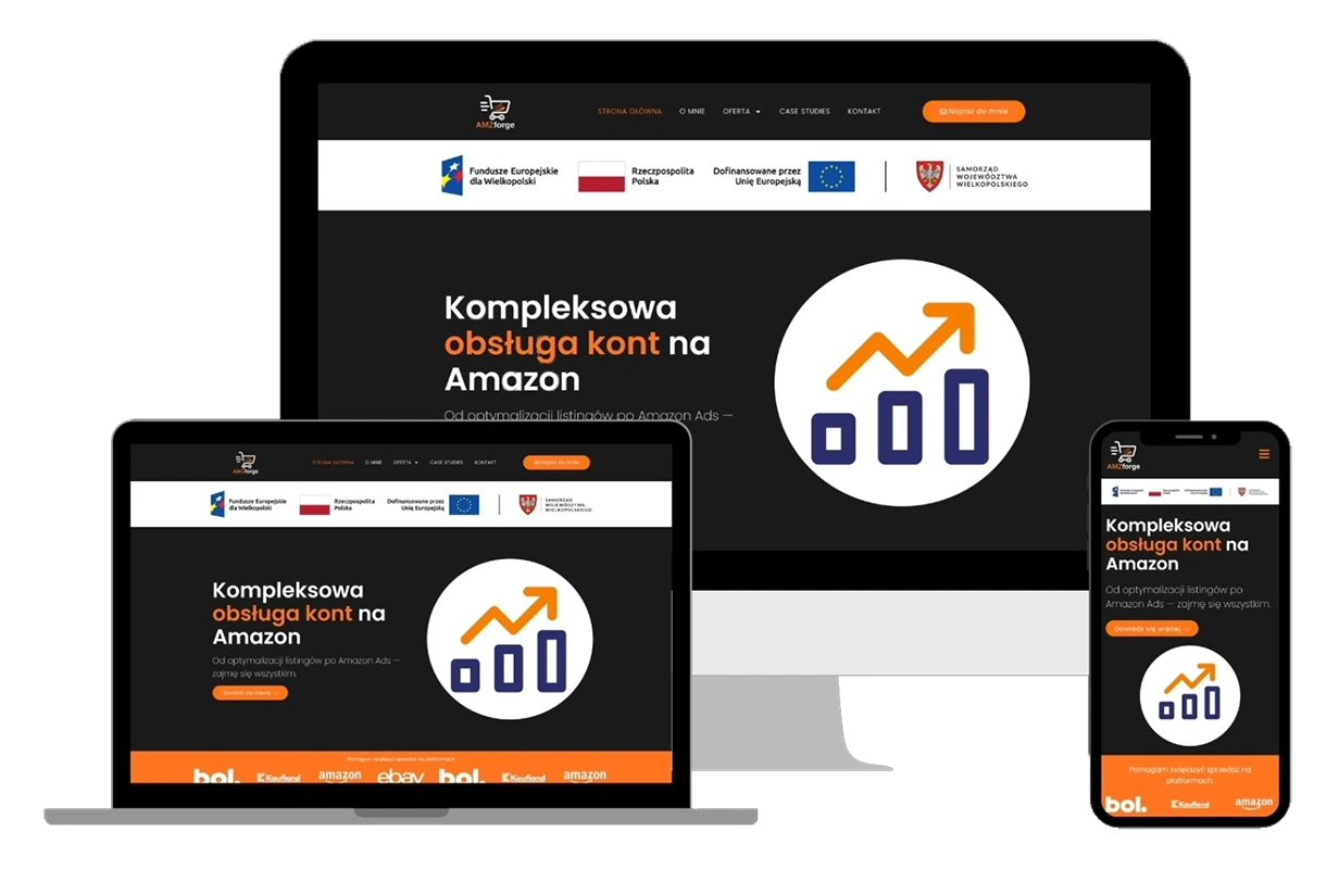 Przykładowa strona internetowa stworzona przez Modern Creative