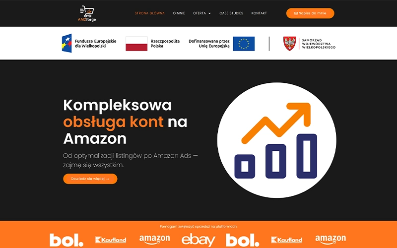 Strona firmowa dla agencji Amazon – Modern Creative